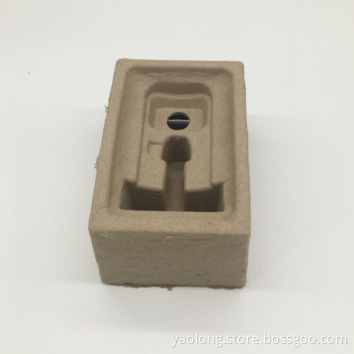 Green environment-friendly gray paper pulp tray
